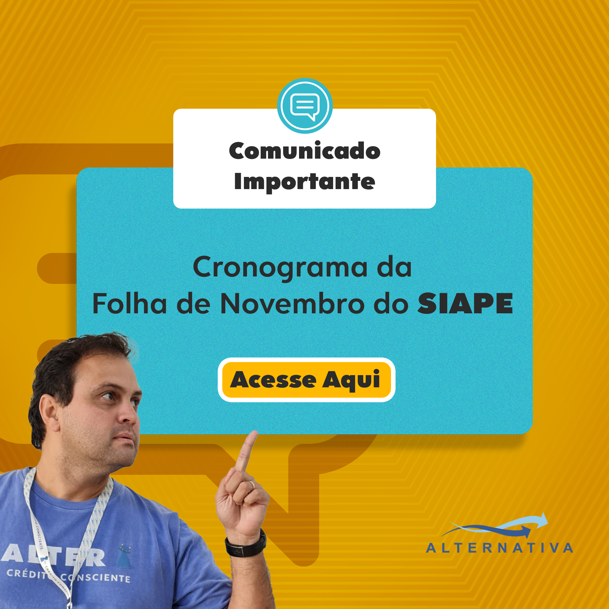 Conograma calendário de pagamento Siape novembro